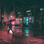 City rain